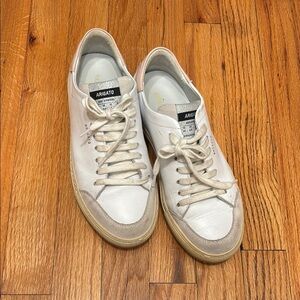 Axel Arigato white and light pink sneakers